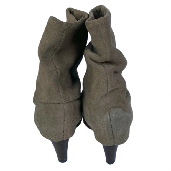 Steve Madden, Carlsen, Slouch Cuffed Suede Ankle Bootie, Brown, Tan - Picture 7 of 11